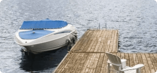 a boat on a dock