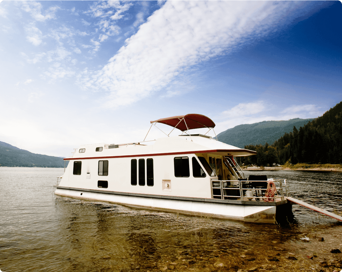 a boat on the water